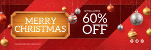 Christmas Special Offer Twitter-header template