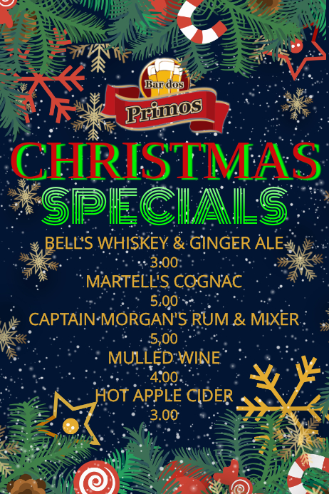Christmas Specials Flyer Template Postermywall