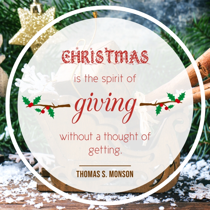 Modele Esprit De Noel Citation Inspirante Instagram Postermywall