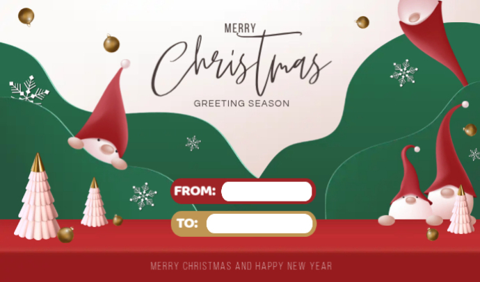 Tag Hadiah Panggung Natal Templat | PosterMyWall