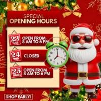 Christmas Store Hours 2025 Iphosti le-Instagram template