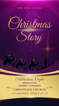 Christmas Story Digital Display (9:16) template