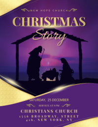 Christmas Story Flyer template