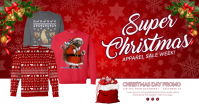 Christmas Super Sale Banner Facebook Shared Image template