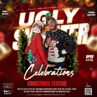 Christmas Sweater Party Instagram Post template
