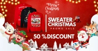 Christmas Sweater Sale Facebook Shared Image template