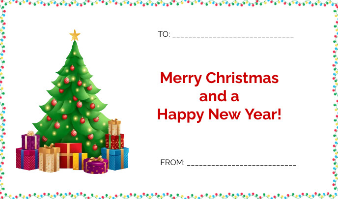 Christmas Tag Template | PosterMyWall