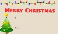 Christmas Tag template