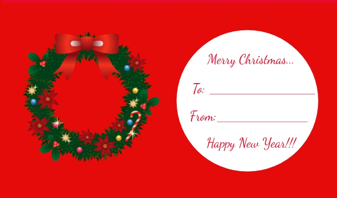 Christmas Tag Gift Tag Template Postermywall Christmas Gift Tag Template