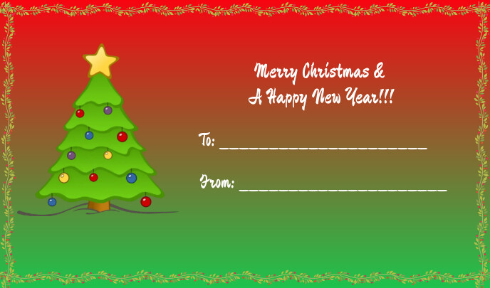 Christmas Tag/Gift Tag Template | PosterMyWall christmas-tag-gift-tag-template-postermywall