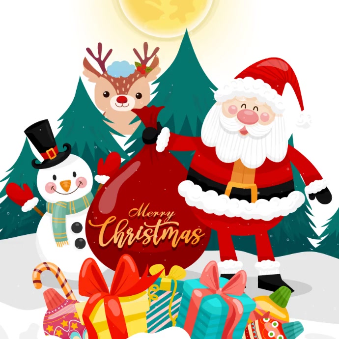 Christmas Template Square (1:1)