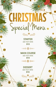 Christmas Template Half Page Wide