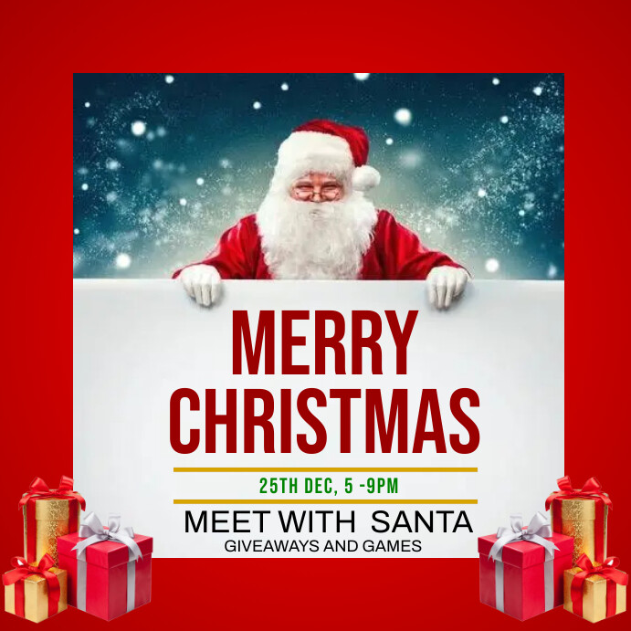 christmas template flyer (1) Instagram Post