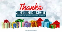 christmas thanks for generosity bumper Facebook Shared Image template