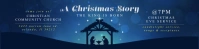 Christmas The King is Born Nativity Banner template