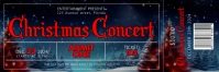 Christmas Theatre Ticket template Banner 2' × 6'