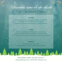 Christmas Themed Menu Square Video template