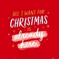 Christmas Time Publicación de Instagram template