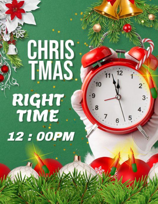 christmas timing Volantino (US Letter) template