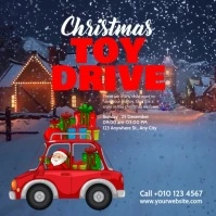 Christmas Toy Drive Ad Template Instagram Post
