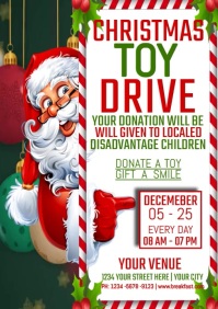 CHRISTMAS TOY DRIVE A4 template
