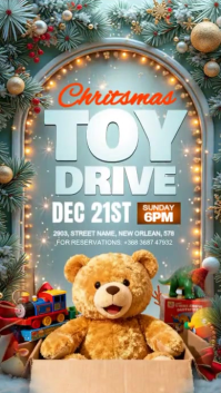 Christmas Toy Drive Instagram Story template