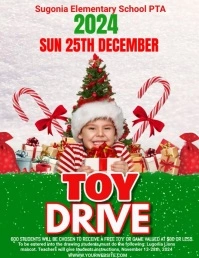 christmas toy drive Flyer (US Letter) template