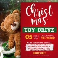 christmas toy drive Wpis na Instagrama template