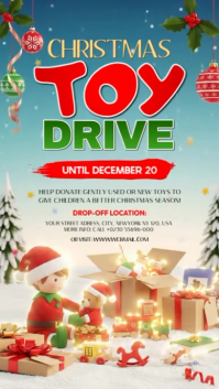 Christmas Toy Drive Instagram Story template