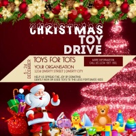 CHRISTMAS TOY DRIVE Wpis na Instagrama template