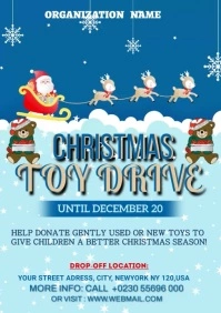 Christmas toy drive A3 template