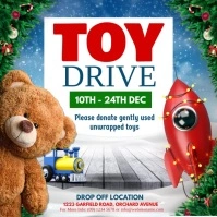 christmas toy drive Instagram Post template