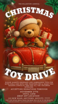 Rot Christmas Toy Drive Instagram Story Template