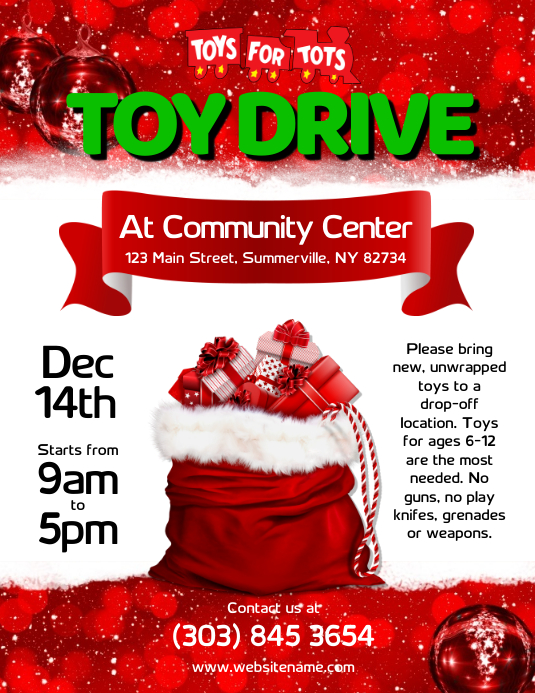 Toys For Tots Flyer Template