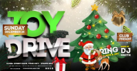 Christmas Toy Drive Template Obraz udostępniany na Facebooku