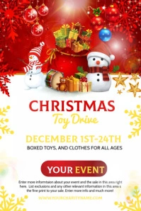 Christmas Toy Drive Tumblr Graphic template