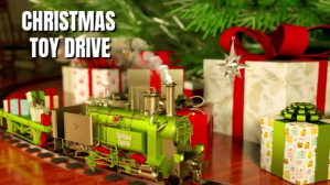 Christmas toy drive video YouTube-miniature template