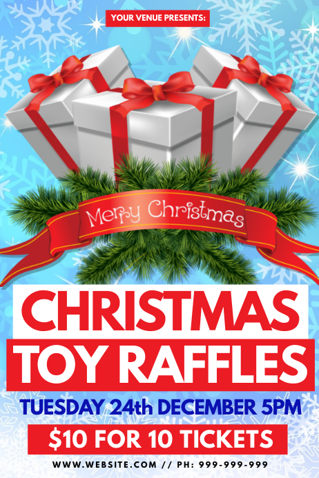 Copy of Christmas Toy Raffles Poster | PosterMyWall