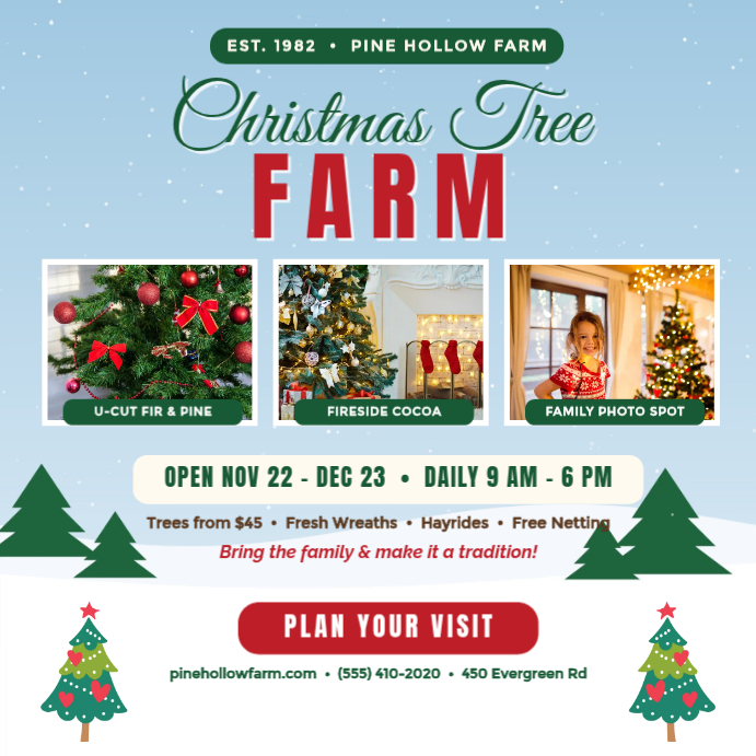 Christmas Tree Farm Template | PosterMyWall