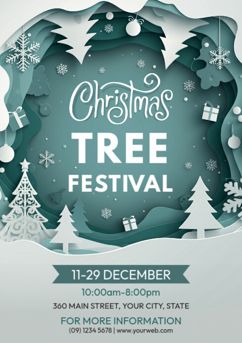 Copy of Christmas Tree Festival | PosterMyWall