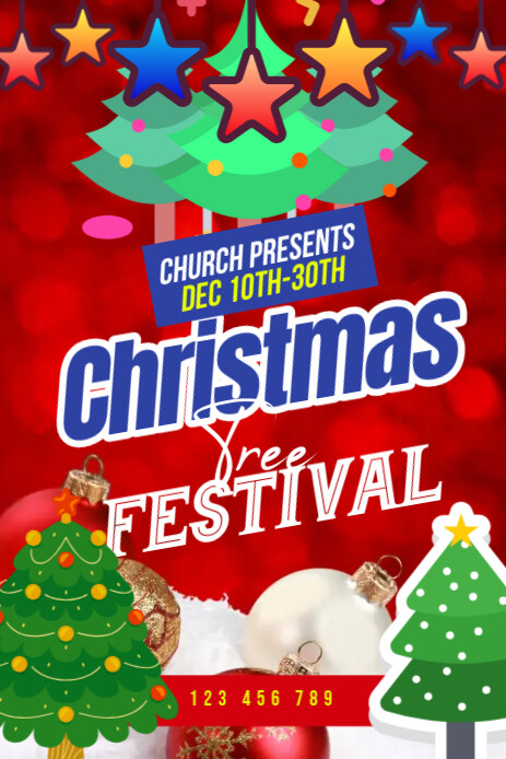 Copy of Christmas tree festival Pinterest Graphic | PosterMyWall