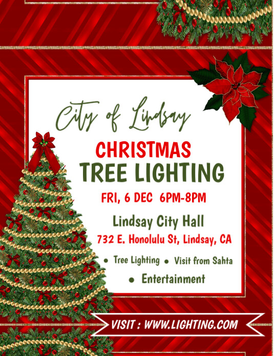 Tree Lighting Flyer.pdf Christmas Tree Lighting Flyer Template | PosterMyWall