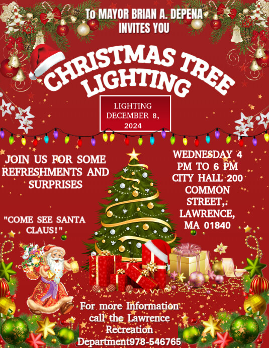 Tree Lighting Flyer.pdf Copy of Christmas tree lighting flyer | PosterMyWall