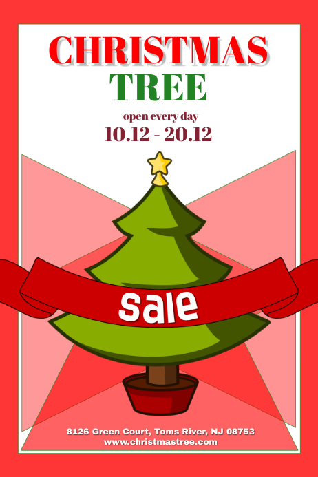 christmas tree Affiche template