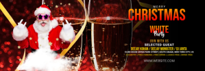 黑色 White Christmas Party Tumblr Banner Template