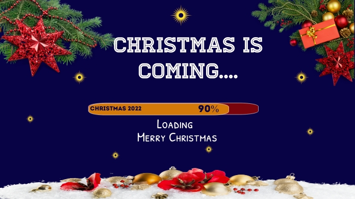 christmas twitter post, merry christmas template