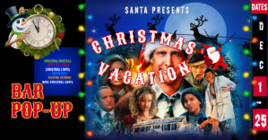 Black Christmas Vacation Event Facebook Event Cover Template