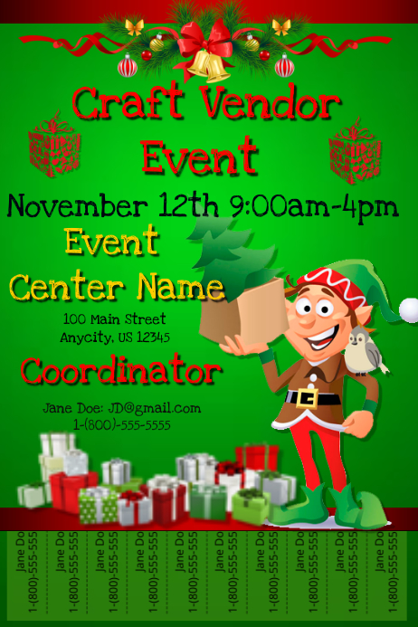 Christmas Vendor Event Template Postermywall Holiday Vendor Events 2022