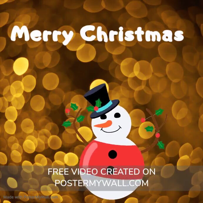 Christmas Video Template PosterMyWall