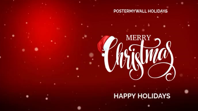 Christmas Video  Digital Display (16:9) template